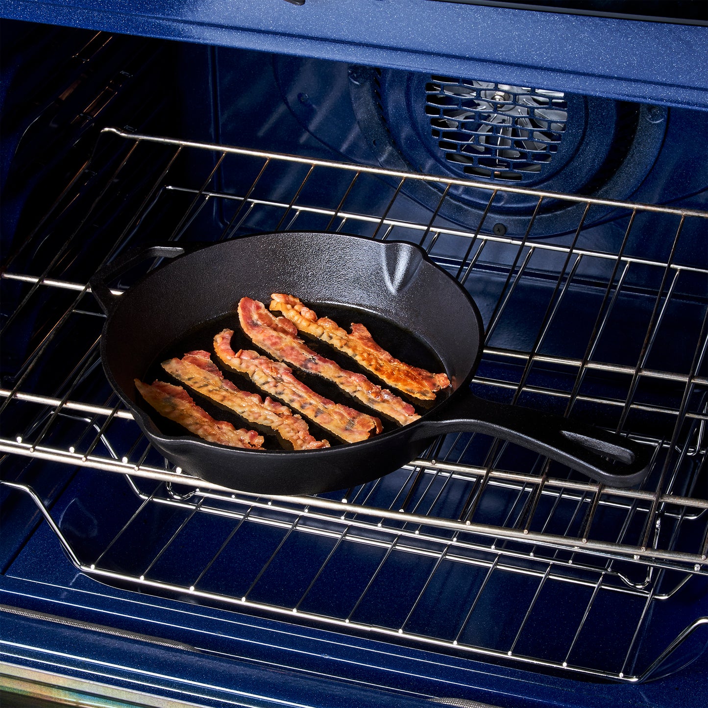 10" Round Pre-Seasoned Cast Iron Skillet Frying Pan