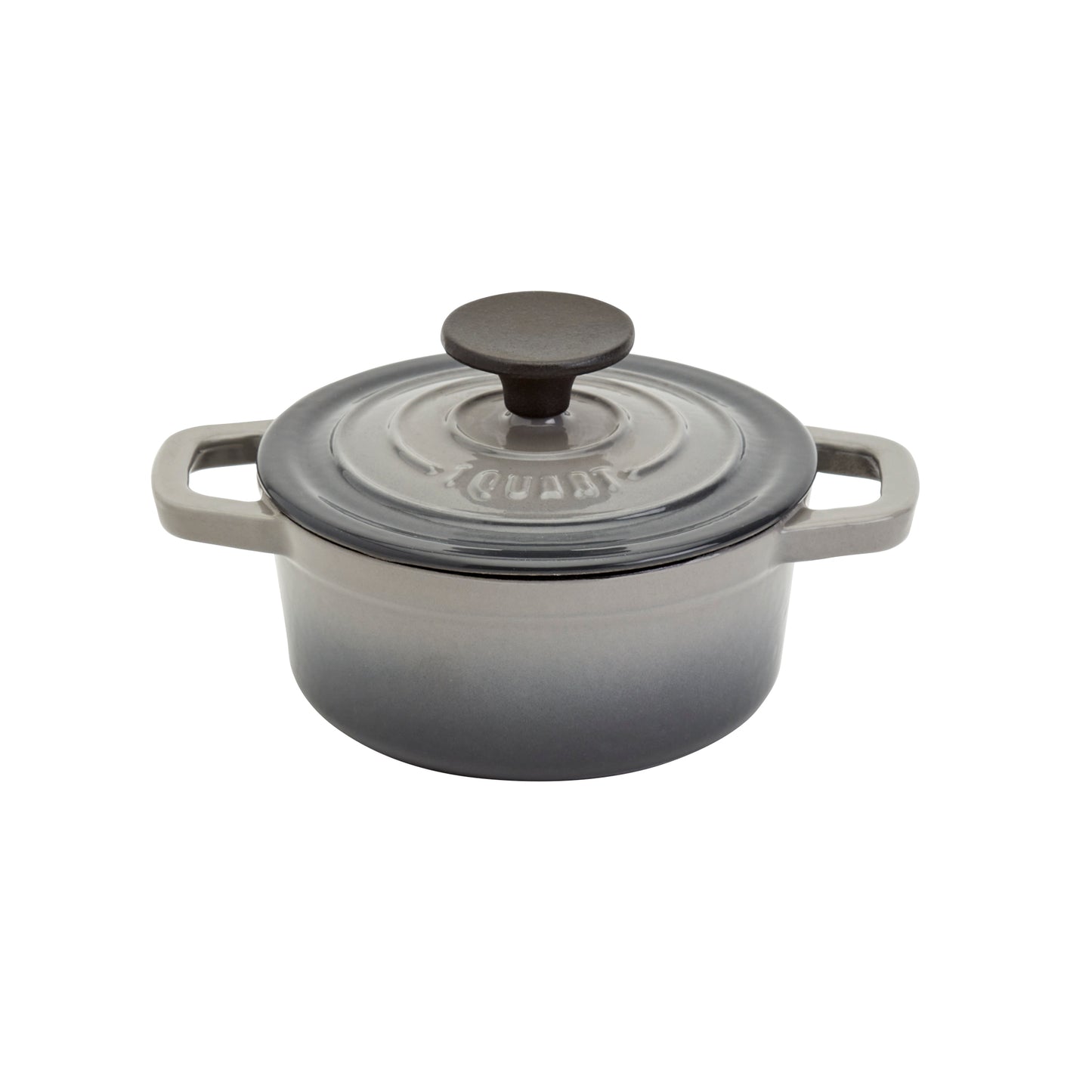 Enameled Cast Iron Dutch Oven, Gray