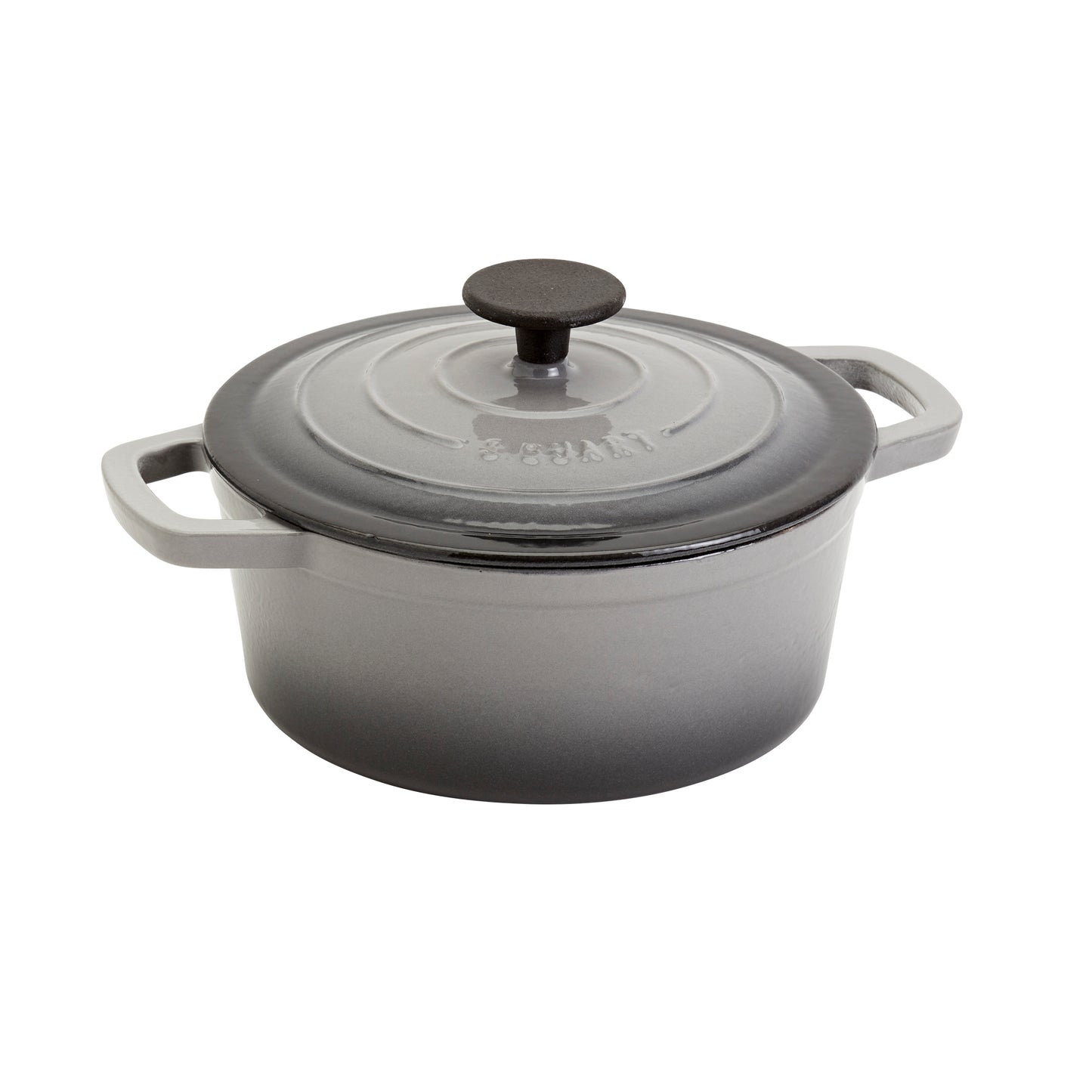 Enameled Cast Iron Dutch Oven, Gray