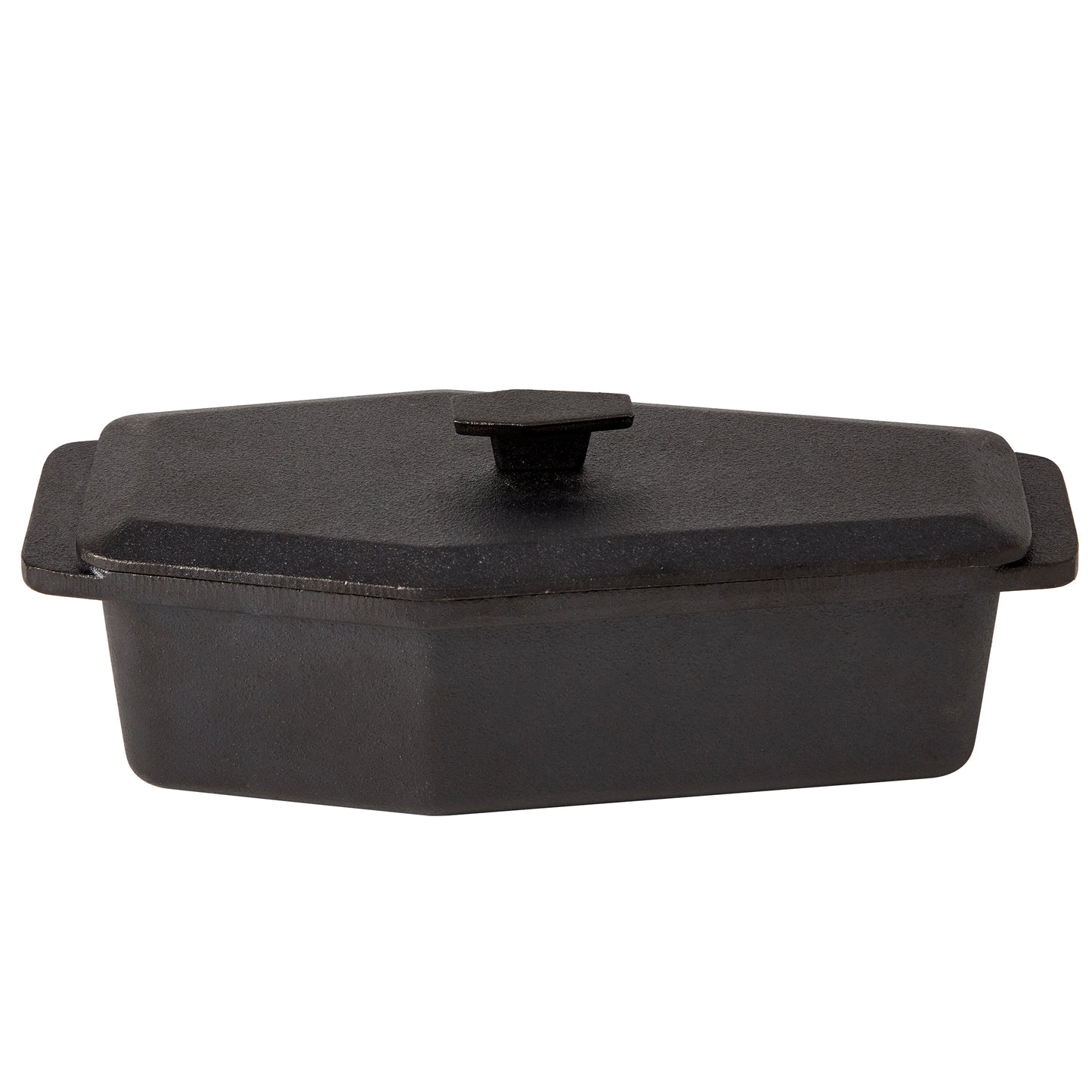 *PREORDER* 1.5-Quart / 2.5-Quart Cast Iron Skeleton Coffin Casket Loaf Pan, Black