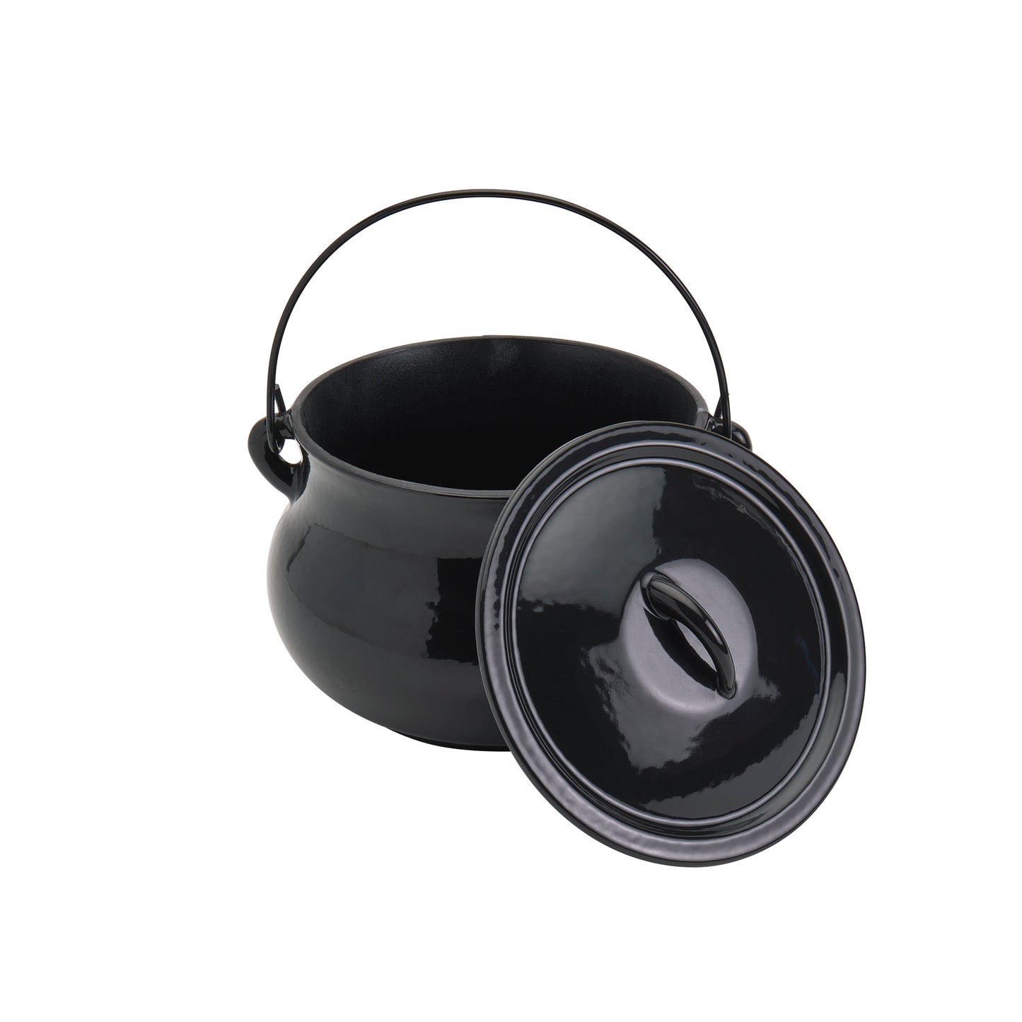 *NEW* 4-Quart Glossy Enameled Cast Iron Cauldron Pot with Handle - COMING SOON!