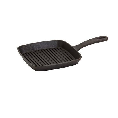 6.75" Square Pre-Seasoned Cast Iron Skillet Grill Pan