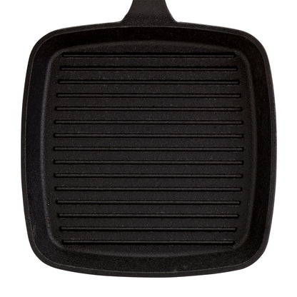 6.75" Square Pre-Seasoned Cast Iron Skillet Grill Pan