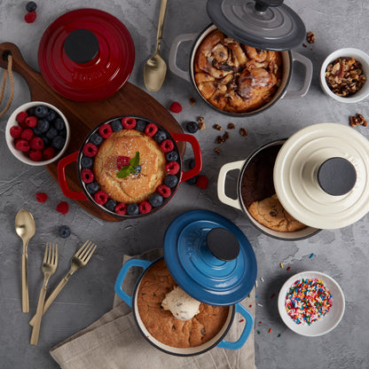 3-Quart Enameled Cast Iron Dutch Oven, Blue