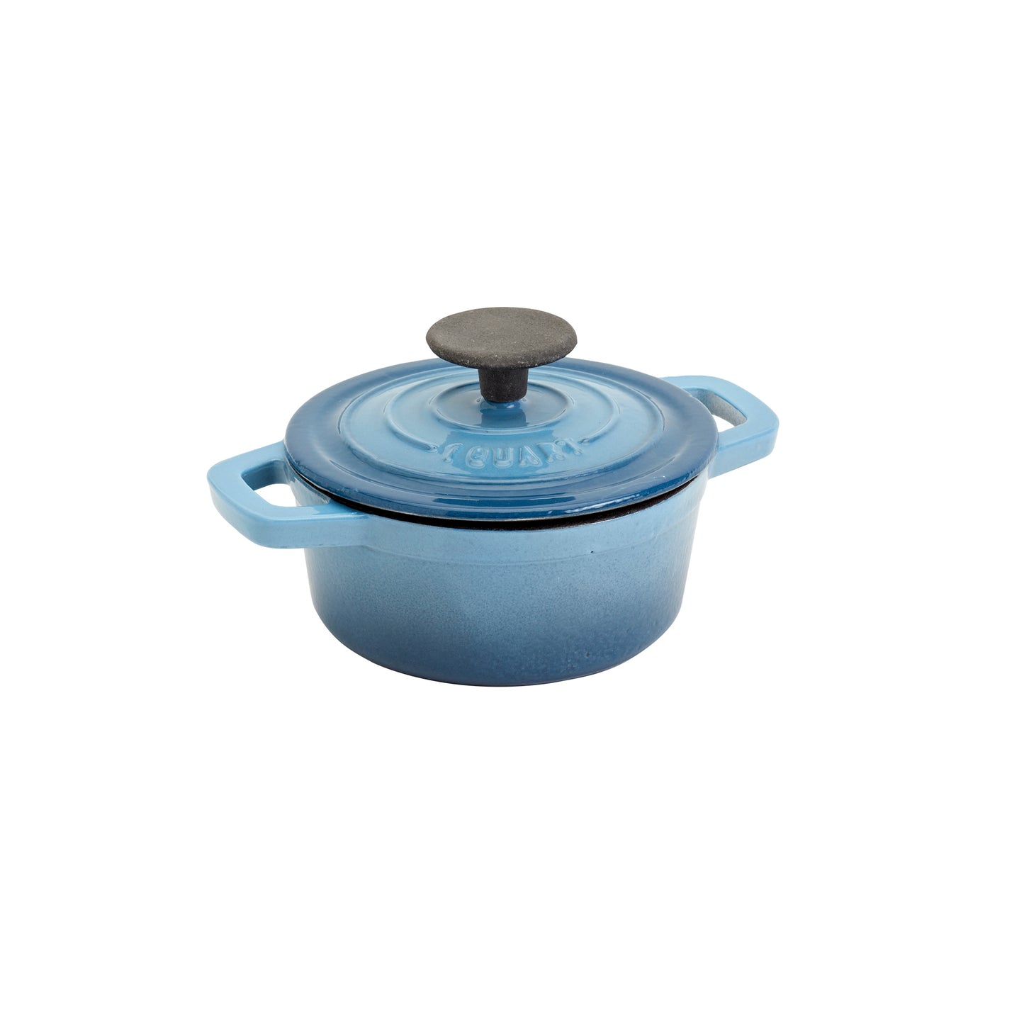 1-Quart Enameled Cast Iron Dutch Oven (Red, White, Blue, Gray)