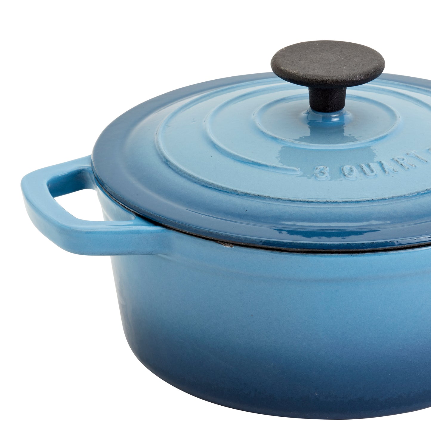 Enameled Cast Iron Dutch Oven, Blue