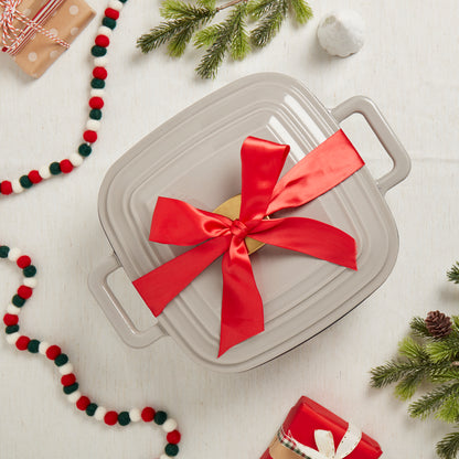 4-Quart Enameled Cast Iron Square Dutch Ovens, Gray