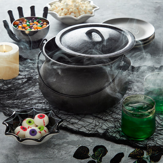 4-Quart Cast Iron Cauldron Pot with Handle