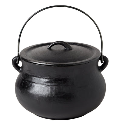 4-Quart Cast Iron Cauldron Pot with Handle