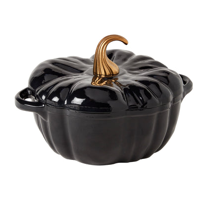 Cast Iron Pumpkin Dutch Ovens (Black, White & Orange)