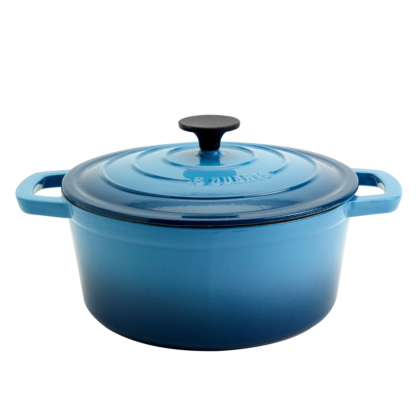 Enameled Cast Iron Dutch Oven, Blue