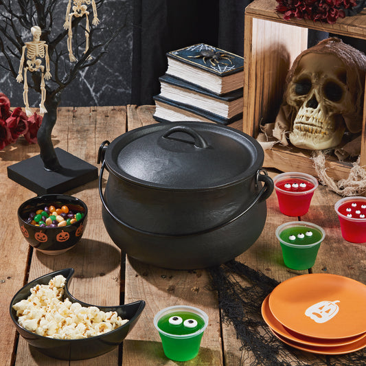 6-Quart Cast Iron Cauldron Pot with Handle