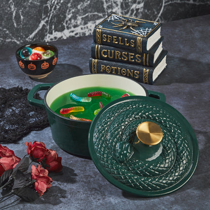 *NEW* 3-Quart Enameled Cast Iron Snake Dutch Oven, Green - COMING SOON!