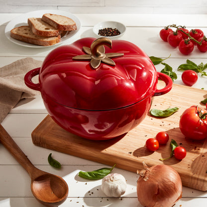 *NEW* 4-Quart Enameled Cast Iron Tomato Dutch Oven