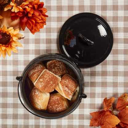 *NEW* 4-Quart Glossy Enameled Cast Iron Cauldron Pot with Handle - COMING SOON!