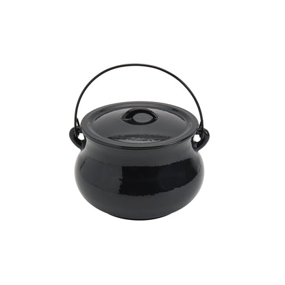 *NEW* 4-Quart Glossy Enameled Cast Iron Cauldron Pot with Handle - COMING SOON!